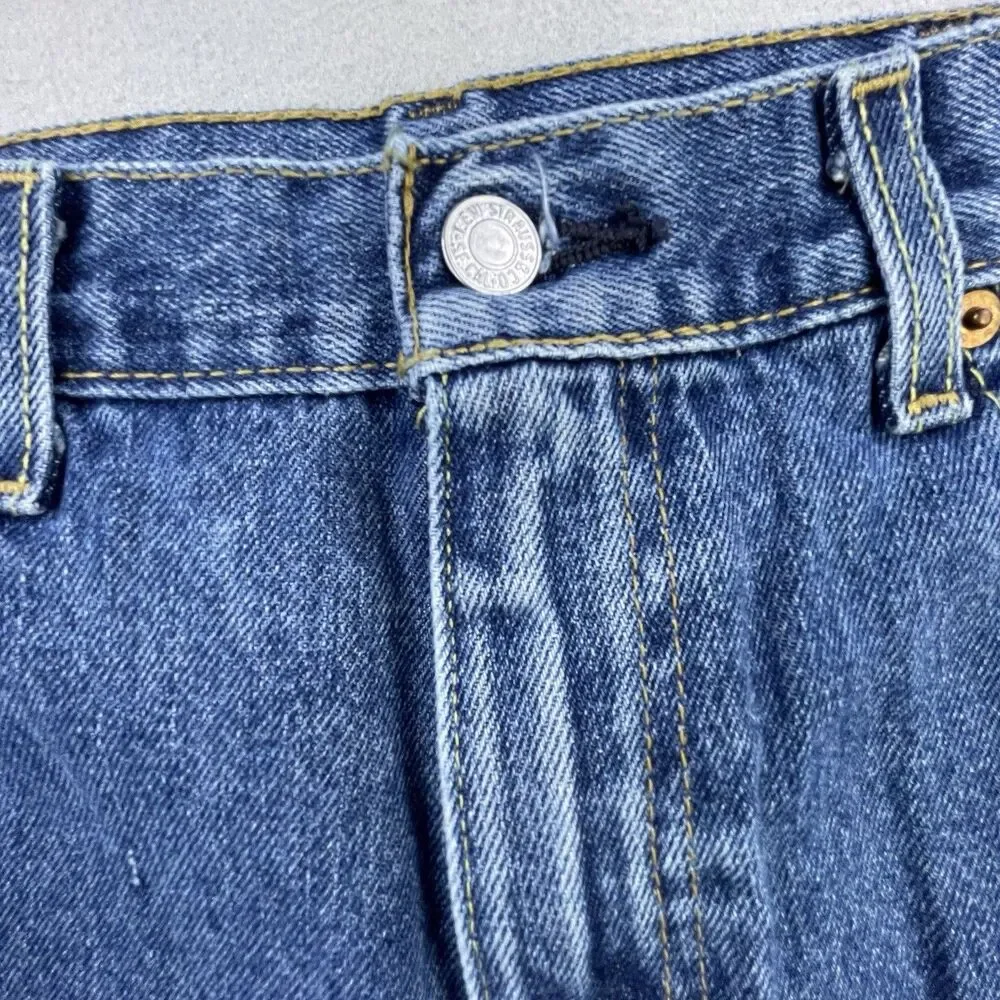Levi's 517 Bootcut Jeans Men's 32x32 Blue Denim Cotton Western Workwear